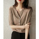 サマーニット Vネックニットトップス韓国 | SUNSHINE CLOSET | 詳細画像21 