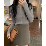 秋冬ニットトップス レディースニットポロ | SUNSHINE CLOSET | 詳細画像14 