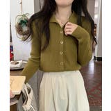 秋冬ニットトップス レディースニットポロ | SUNSHINE CLOSET | 詳細画像17 