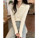 秋冬ニットトップス レディースニットポロ | SUNSHINE CLOSET | 詳細画像2 