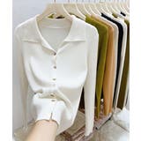 秋冬ニットトップス レディースニットポロ | SUNSHINE CLOSET | 詳細画像23 