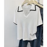 半袖 ポロシャツ レディース ニット夏服 | ANGELCLOSET | 詳細画像12