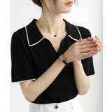 半袖 ポロシャツ レディース ニット夏服 | ANGELCLOSET | 詳細画像8