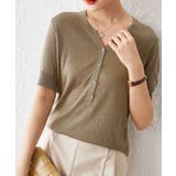 ニットトップス 半袖Vネックサマーニット | SUNSHINE CLOSET | 詳細画像5 