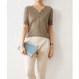 ニットトップス 半袖Vネックサマーニット | SUNSHINE CLOSET | 詳細画像6 