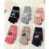 裏起毛トナカイ柄手袋タッチパネル対応手袋 | SUNSHINE CLOSET | 詳細画像2 