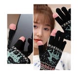 裏起毛トナカイ柄手袋タッチパネル対応手袋 | SUNSHINE CLOSET | 詳細画像6 