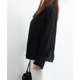 シフォンブラウス 通勤シースルートップス | ANGELCLOSET | 詳細画像12