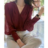 シフォンブラウス 通勤シースルートップス | ANGELCLOSET | 詳細画像9