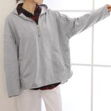 ハーフジップパーカー サイドスリット | ANGELCLOSET | 詳細画像1