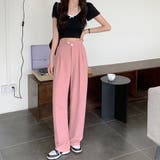 ドレープストレートパンツ レディース美脚 | ANGELCLOSET | 詳細画像10
