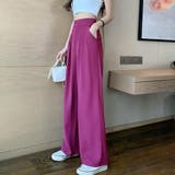 ドレープストレートパンツ レディース美脚 | ANGELCLOSET | 詳細画像13