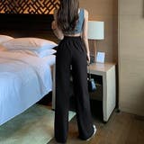 ドレープストレートパンツ レディース美脚 | ANGELCLOSET | 詳細画像7