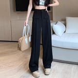 レディース セミワイドパンツ 体型カバー | SUNSHINE CLOSET | 詳細画像1 