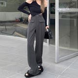 ワイドパンツ ハイウエストスラックス脚長 | SUNSHINE CLOSET | 詳細画像12 