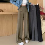 ワイドパンツ ハイウエストスラックス脚長 | SUNSHINE CLOSET | 詳細画像13 