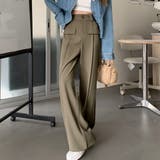 ワイドパンツ ハイウエストスラックス脚長 | SUNSHINE CLOSET | 詳細画像7 