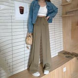 ワイドパンツ ハイウエストスラックス脚長 | SUNSHINE CLOSET | 詳細画像8 