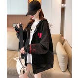 ジップパーカーレディース 春秋スウェット | ANGELCLOSET | 詳細画像2