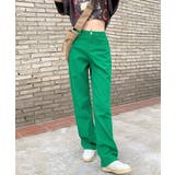 ハイウエスト デニムカラーパンツ 韓国風 | ANGELCLOSET | 詳細画像2