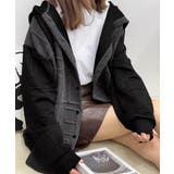 エンボスロゴパーカー韓国風前開きパーカー | SUNSHINE CLOSET | 詳細画像12 