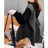 エンボスロゴパーカー韓国風前開きパーカー | SUNSHINE CLOSET | 詳細画像4 