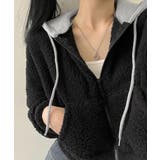 暖かいボアパーカー ジップアップブルゾン | SUNSHINE CLOSET | 詳細画像10 