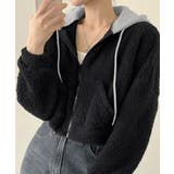 暖かいボアパーカー ジップアップブルゾン | SUNSHINE CLOSET | 詳細画像3 