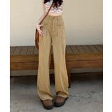 きれいめ美脚脚長スラックスレディース 細見えロングパンツ 落ち感ワイドパンツ | SUNSHINE CLOSET | 詳細画像1
