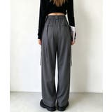 ダブルタック美脚ワイドパンツ上品センタープレス ストレートロングパンツレディース… | SUNSHINE CLOSET | 詳細画像13