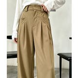 ダブルタック美脚ワイドパンツ上品センタープレス ストレートロングパンツレディース… | SUNSHINE CLOSET | 詳細画像19