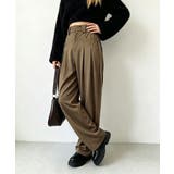 ダブルタック美脚ワイドパンツ上品センタープレス ストレートロングパンツレディース… | SUNSHINE CLOSET | 詳細画像20