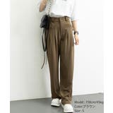ダブルタック美脚ワイドパンツ上品センタープレス ストレートロングパンツレディース… | SUNSHINE CLOSET | 詳細画像22