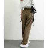 ダブルタック美脚ワイドパンツ上品センタープレス ストレートロングパンツレディース… | SUNSHINE CLOSET | 詳細画像24