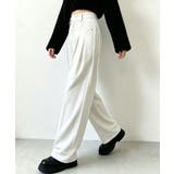 ダブルタック美脚ワイドパンツ上品センタープレス ストレートロングパンツレディース… | SUNSHINE CLOSET | 詳細画像6
