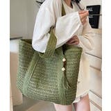 ペーパーバッグ編みトート鞄軽量 大人カジュアル肩掛けかばん 手提げ鞄旅行 | SUNSHINE CLOSET | 詳細画像3