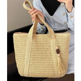 ペーパーバッグ編みトート鞄軽量 大人カジュアル肩掛けかばん 手提げ鞄旅行 | SUNSHINE CLOSET | 詳細画像5
