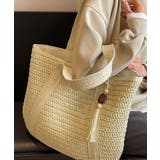 ペーパーバッグ編みトート鞄軽量 大人カジュアル肩掛けかばん 手提げ鞄旅行 | SUNSHINE CLOSET | 詳細画像7