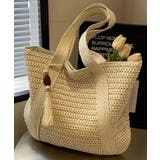 ペーパーバッグ編みトート鞄軽量 大人カジュアル肩掛けかばん 手提げ鞄旅行 | SUNSHINE CLOSET | 詳細画像8