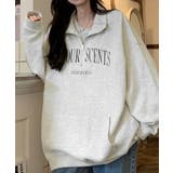 ロゴスウェットシャツ ポロカラー春秋薄手 | ANGELCLOSET | 詳細画像1