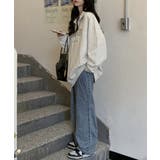 ロゴスウェットシャツ ポロカラー春秋薄手 | ANGELCLOSET | 詳細画像12