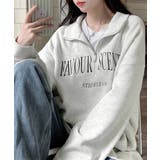 ロゴスウェットシャツ ポロカラー春秋薄手 | ANGELCLOSET | 詳細画像9
