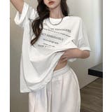 ロゴtシャツ 半袖 サマートップス韓国風 | ANGELCLOSET | 詳細画像1