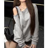 ワンショルダースウェットレディース韓国風 | SUNSHINE CLOSET | 詳細画像1 