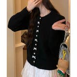 リボンニットカーディガンパールボタン無地 | SUNSHINE CLOSET | 詳細画像10
