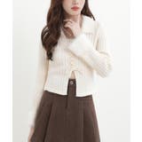 ファー襟 レースアップニットトップス配色 | SUNSHINE CLOSET | 詳細画像10