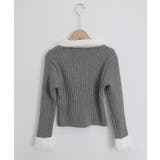 ファー襟 レースアップニットトップス配色 | SUNSHINE CLOSET | 詳細画像22