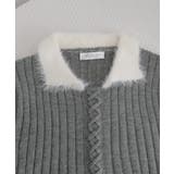 ファー襟 レースアップニットトップス配色 | SUNSHINE CLOSET | 詳細画像23