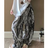 ハイウエスト楽ちんパンツ レディース 迷彩柄涼しいパンツ | SUNSHINE CLOSET | 詳細画像9