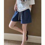パジャマズボン 薄手部屋着ボトムスゆったりショーパンチェック柄ハーフパンツ 迷彩… | SUNSHINE CLOSET | 詳細画像4